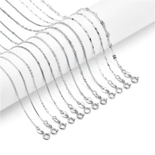 Wholesale 925 Sterling Silver Necklace Chains for DIY Jewelry Making