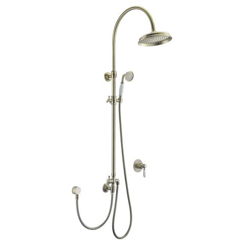 Ensemble de douche classique en laiton antique bronze