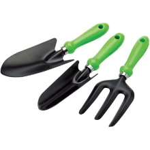 3 PCS Green Carbon Steel Gardening Hand Tool Set gardening tools and equipment garden supplies tools