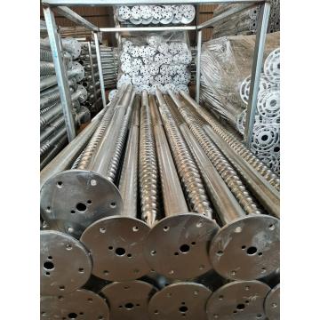 Galvanized S235 Steel Ground Screw Pile For Foundation