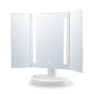 Trifold Lighted Vanity Makeup Mirror