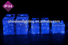 blue led ABS christmas gift box