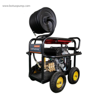 Economic sewer cleaner gasoline engine drive