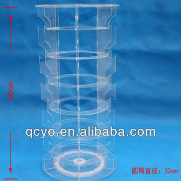 Cylinder slatwall eyeglasses display counter stand