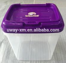4kg clear plastic dog food container