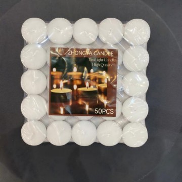 50pcs tea light candle 4hours candle