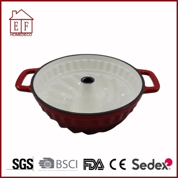 Cast iron enamel coating POT for cake