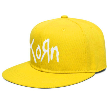 Flat print logo snapback hat