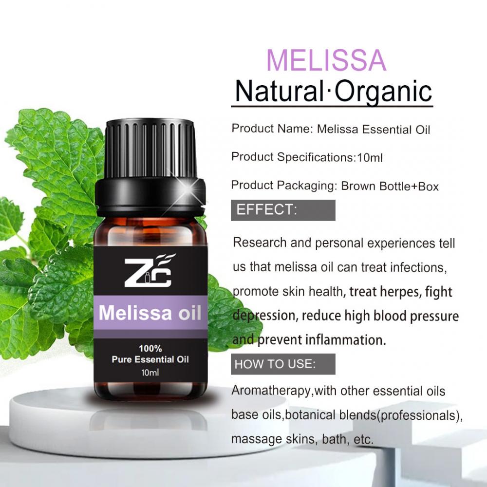 Wholesale Melissa Essential Oil Skin Care Moisturizing 10ml