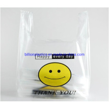 Plastic Shopping Grocery T Shirt Bag with Logo