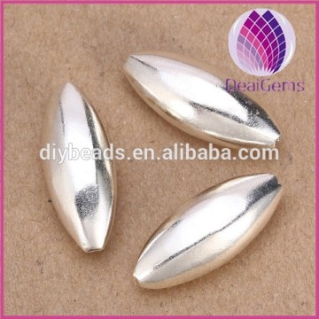 Rice shape 24mm Silver 925 spacer beads