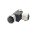 M12 Feminino para Macho de 5 polos T conector