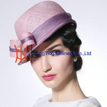 3 Layer Simple Pink Sinamay Hat Or Hat Base