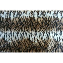 Animal Printed Velboa with Wave Design fabrics