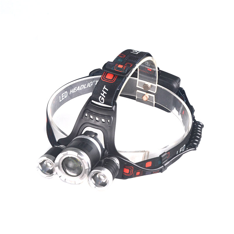 Hot Waterproof Adjustable Focus Head Lamp 1000lm T6 R2 LED Rechargeable Work Light Zoomable Flashlight Headlamp