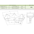 Cat D8K.D8H Bloque de dientes 6T6782.2P9510.5S0054.6T6782