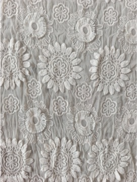 3D embroidery fabric flower embroidery fabric