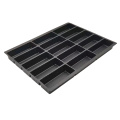 Plastique noir 15 diviseurs Biscuits Blister Insert Insert Tray