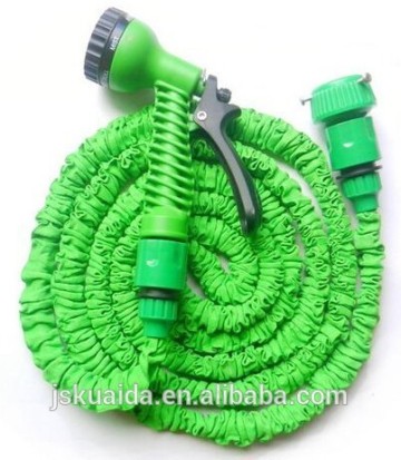 Green Flexible Garden Hose With Spray Nozzle Garden Hose