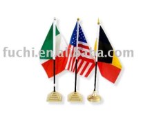 Table flag with stand