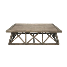 Factory Direct Rustic Vintage Oak Wood Nest Coffee Table