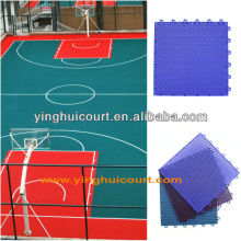 Plastic Portable Outdoor Basketball Ground Surface Plastic Tiles O-01