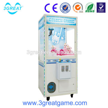 Golden Crane coin operated toy crane gift game machine