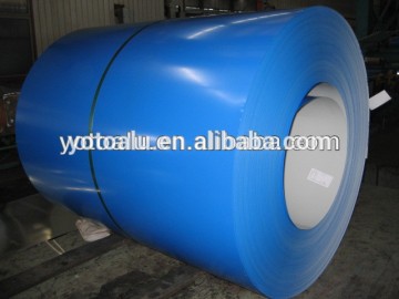 1100/3003 aluminium PE/PVDF coated coils with many RAL colours