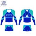 Benutzerdefinierte Wettbewerb alle Star Girls Blue Cheer Uniformen