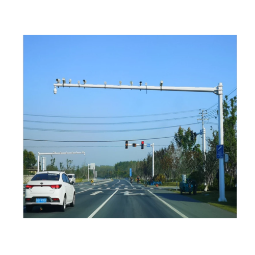 Poteau de surveillance de poteau de signalisation galvanisé de 8 mètres