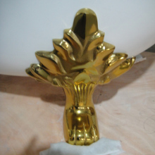 Gold Clawfoot Cast Iron Bathtub