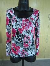 Nice Quality Knit Round Neck Print Tshirt