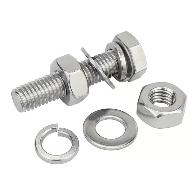 304 DIN933 Hex Bolt และ Washer Nut