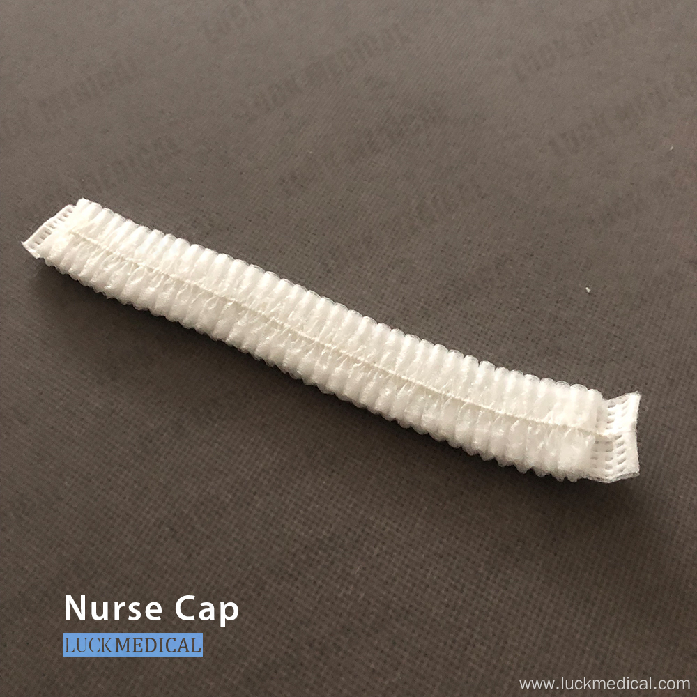 Non-Woven White Nurse Cap