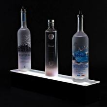 Single Step Lighted Acrylic Liquor Display, Illuminated Bottle Racks