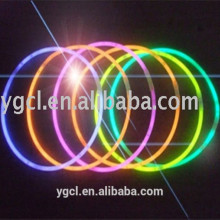 Bi-color glow necklace ,5*580mm glowstick festive items
