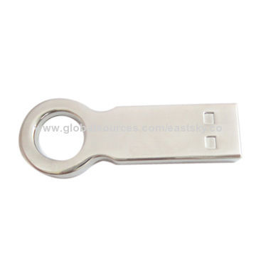 Metal Ring USB drive, Made of Stainless Steel, 64MB to 32GB Memory Capacity, OEM Orders WelcomedNew