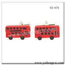 YH-879 Red Double Decker Bus Cufflinks,Transportation Cufflinks
