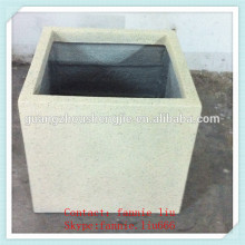 LF090106 Cheap ceramic flower pots and planter/square white decorative ceramic flower pots