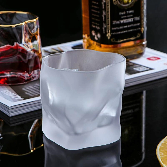 Special Shaped Glass Cup, Irregular Shaped Whisky Glass Cup