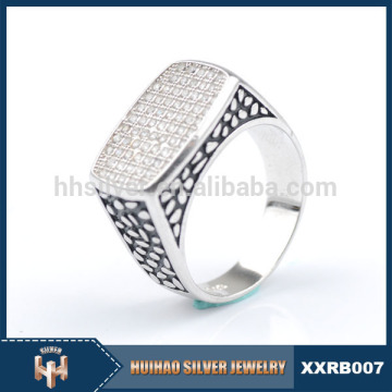 silver men jewelry ring model imported from China