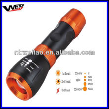 Cree Q3 3W adjustable Zoom focus LED Flashlight
