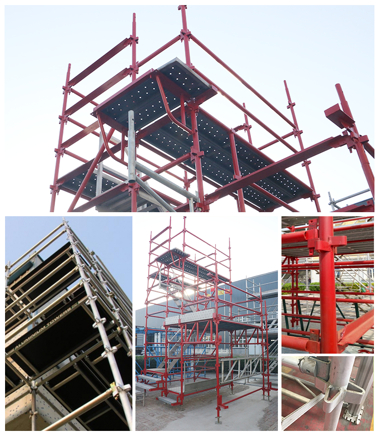 Kwikstage Scaffolding System tower Galvanized painted used kwick Duty Quick stage aluminium Platform banana scaffold vertical