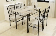 made in china wood grain coffee table dining table set wooden snack bar furniture