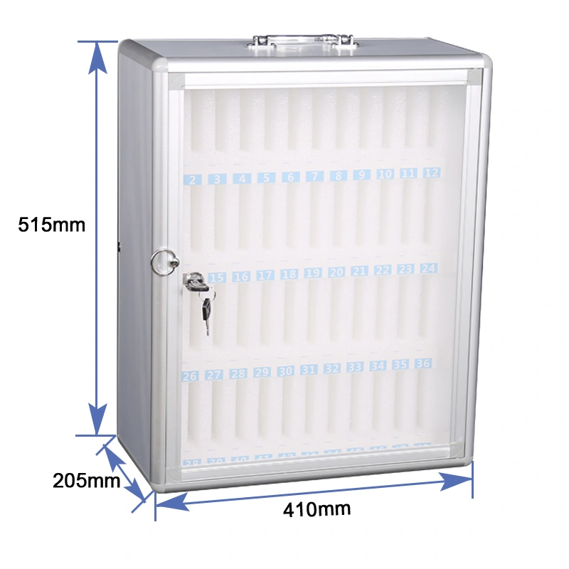 Aluminum Alloy Smart Phone Storage Box Mobile Phone Locker 4*12 Slots Cellphone Chart Cabinet/