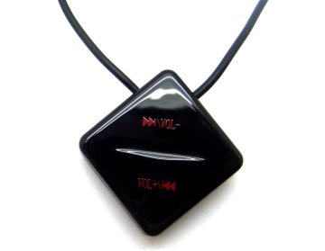 Novelty Mac Pc Necklace 1gb, 2gb, 4gb Mini Clip Mp3 Player Supports Wma Audio Format