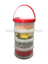 clear plastic component storage box