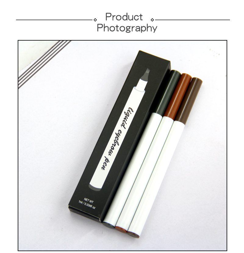 3 Colors Waterproof eyebrow pencil Thick tube eye beauty makeup longlasting eyeliner eyebrow pen