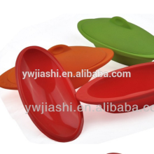 Yiwu factory Cook oval silicone steamer&FDA LFGB silicone microwave steamer