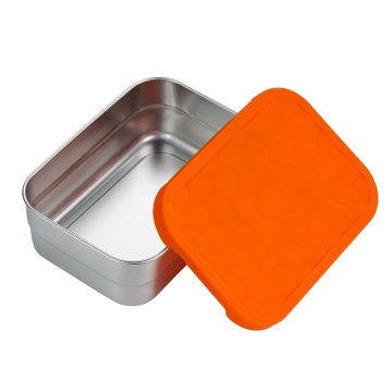 Silicone Lid Stainless Steel Bento Box